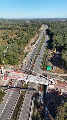 Wisley Lane Bridge construction - Oct 23
